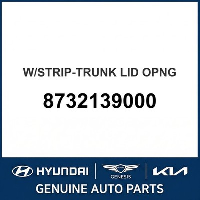 2000-2005 Hyundai XG300 mit Streifen-Kofferraumdeckel Öffnung OEM Neu 8732139000