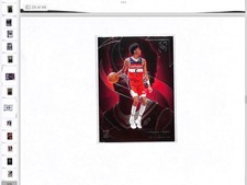 2024-25 Panini Silhouette #77 AJ Johnson Rookie RC Card Wizards 