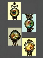 Lot of 4 Handmade Vintage-Style Fairy Glass Bookmarks Resellers Deal