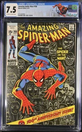 Amazing Spider-Man #100 CGC 7.5 100th Anniv Issue & Romita Sr Cover - 4715762004