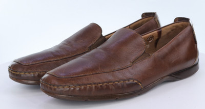 Mephisto Edlef $325 Men's Slip On Loafers Shoes Size 12 M Leather Brown
