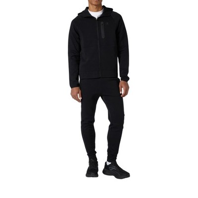 Champion - Herren Overall mit Kapuze und Reißverschluss Slim Fit C-Tech, schwarz Code 221657-...