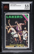 1975-76 Topps Connie Hawkins Phil Jackson Walt Frazier #195 BVG 5.5 HOF 0q3