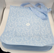 New LULULEMON Spring 2026 Reusable Shopping Tote Bag Pale Blue Large 41x35x16cm