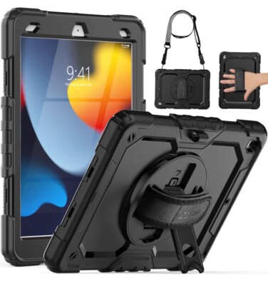 SEYMAC iPad 9h/8th/7th Generation Case 10.2 2021/2020/2019 Full-body Shockproof