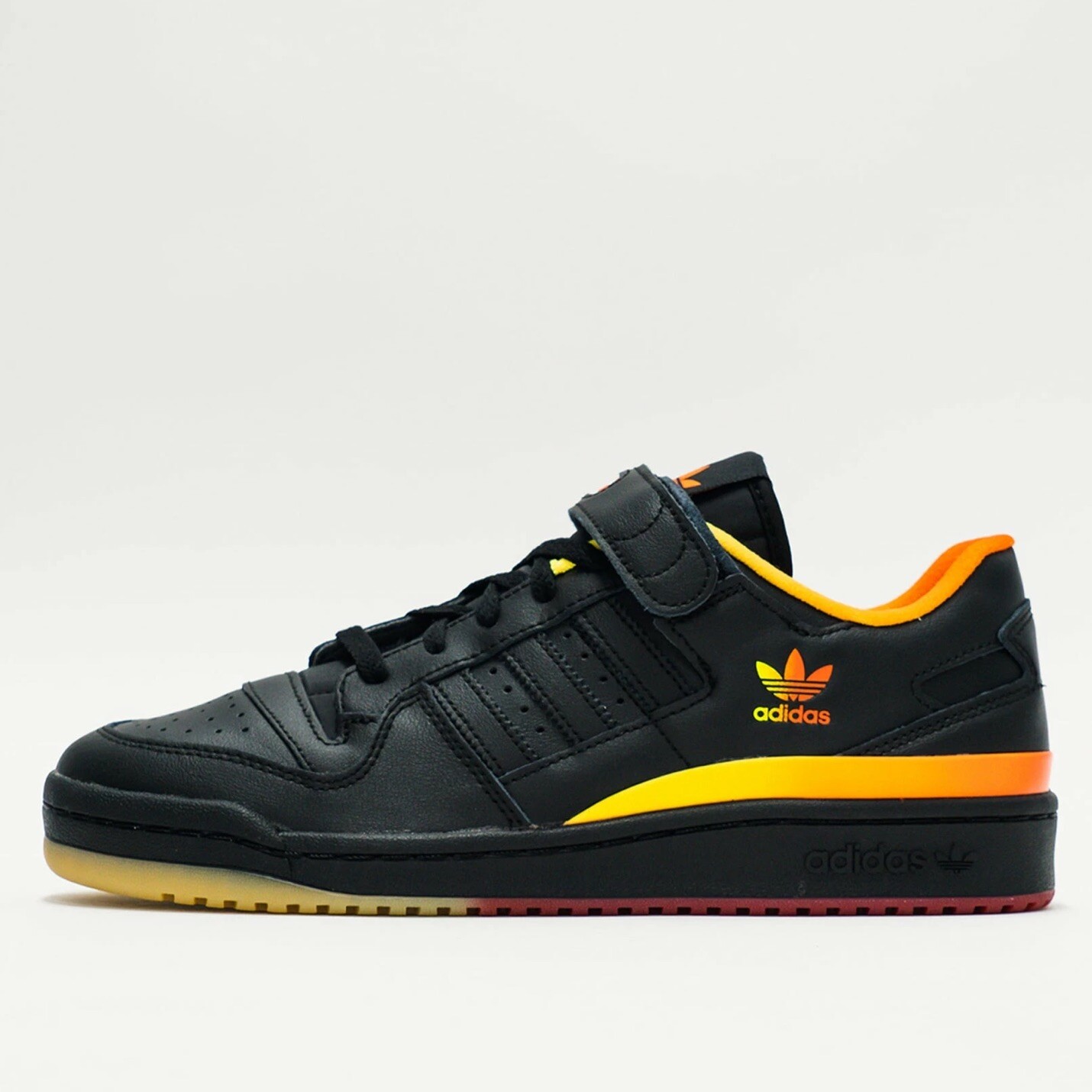 Мужская спортивная обувь Adidas / Originals Forum с низкой посадкой, черные кроссовки Trainer #891