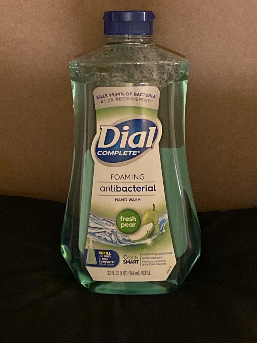 DIAL FOAMING Hand Soap Fresh PEAR SOAP 32 FL OZ Refill Bottle