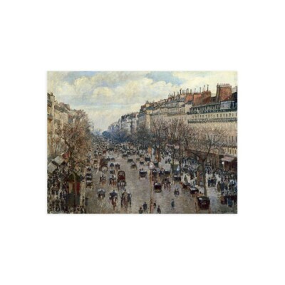 Leinwanddruck auf Papier Poster oder Gemälde Camille Pissarro Boulevard Monmartre à P