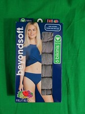 6 Pack Fruit of the Loom Women's Beyondsoft Tag Free Bikinis 5 S