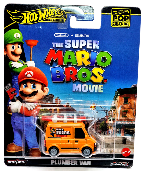 Hot Wheels Car Premium Metal / Auto Plumber Van The Super Mario Bros. Movie-image