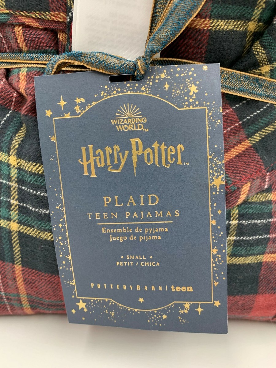 Pottery Barn Teen Harry Potter Flannel Gryffindor Plaid Pajama Small #2269H