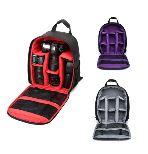 Waterproof Padded Backpack for SLR Video Camera Red - Picture 5 of 5