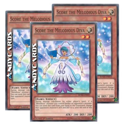 3x SCORE THE MELODIOUS DIVA (Score La Diva Melodiosa) Common   BOSH EN013   1Ed