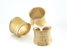 Adjustable Ring Raw Brass 16.5mm 6US inner size 2004