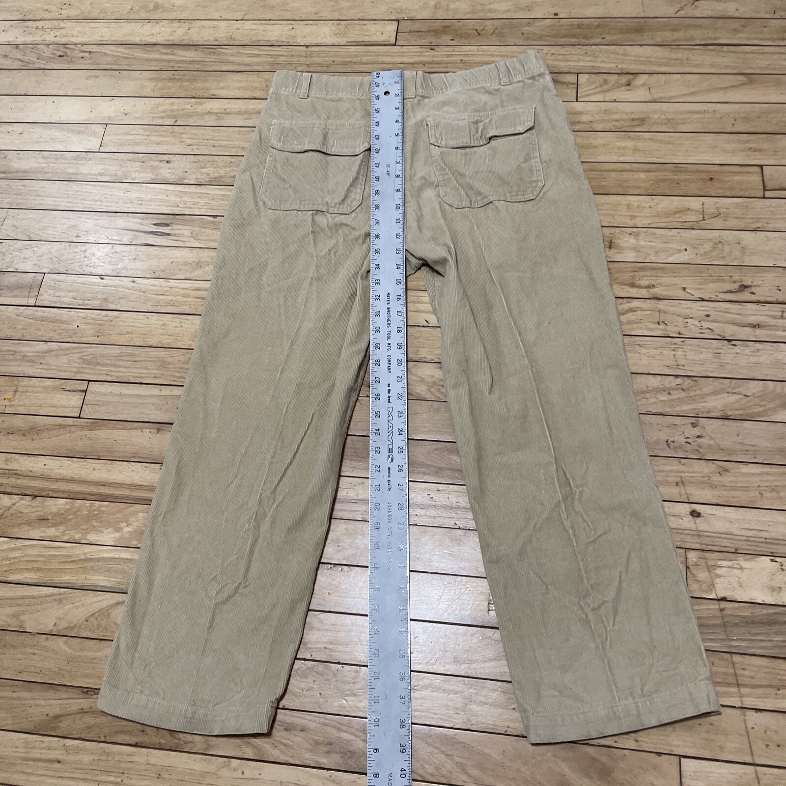 SCANDIA WOODS Corduroy Pants Men 34M Brown Western Preppy Cords Retro 90s 35x27