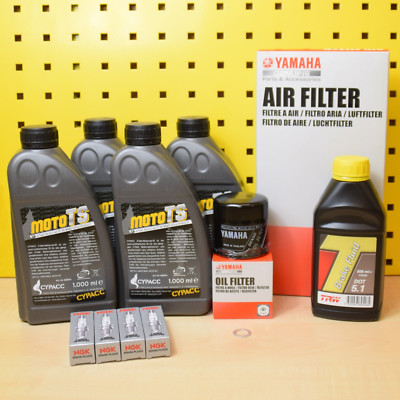 Yamaha YZF-R1 02 - 03 Serviceset Original Ölfilter Luftfilter Zündkerzen Öl RN09