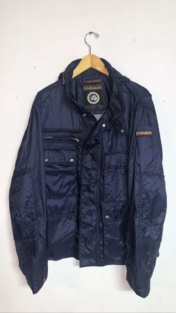 leraar na school Oprichter VTG 90's NAPAPIJRI Geographic Expedition Team Navy Blue Jacket Men's Sz XL  Rare | eBay