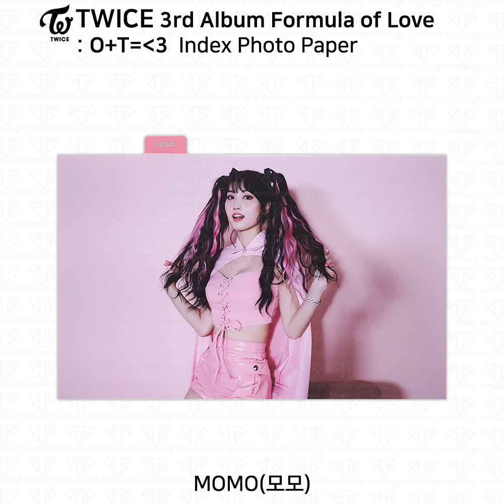 fomula of love モモ TWICE 1.2枚目 TWICE 3rd Album Formula of Love : O+T= 3 Official Photocard