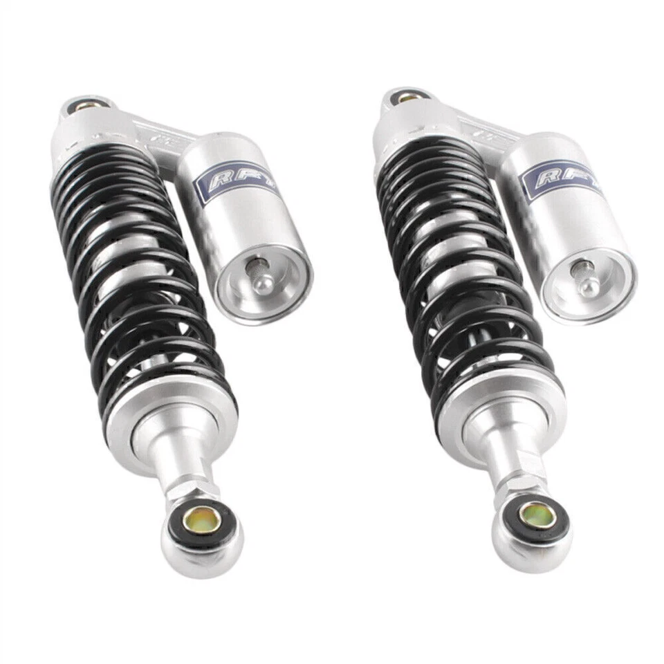 320mm Pair Motorcycle Rear Shock Absorbers For Honda Silver & Black - Изображение 2 из 4