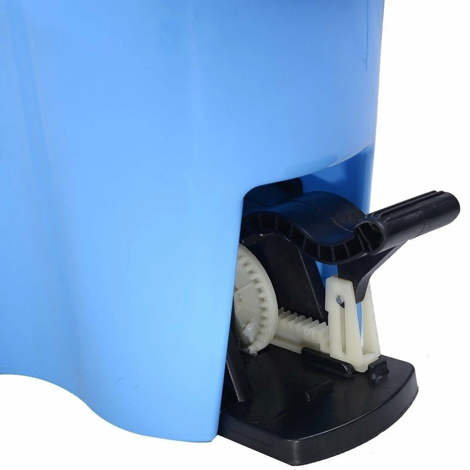 Microfiber Spin Mop Easy Floor with Bucket & 2 Mop Heads 360 Rotating Head, Blue - Image 4 of 4