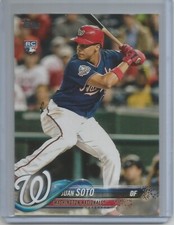 Juan Soto RC 2018 Topps UPDATE Series ROOKIE Card US300 Sharp!