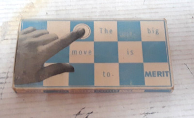 Vintage Advertising Merit Muffler 7'' Checkers Set RARE