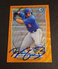 Wuilmer Becerra Signed 2014 Bowman 1st Orange Wave Refractor New York Mets