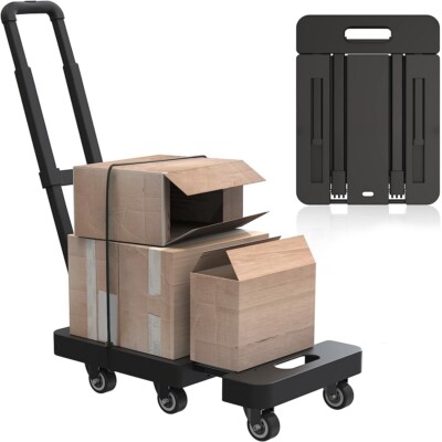 Folding Moving 440 LBS Platform Cart Dolly Luggage Hand Truck Trolley Heavy Duty