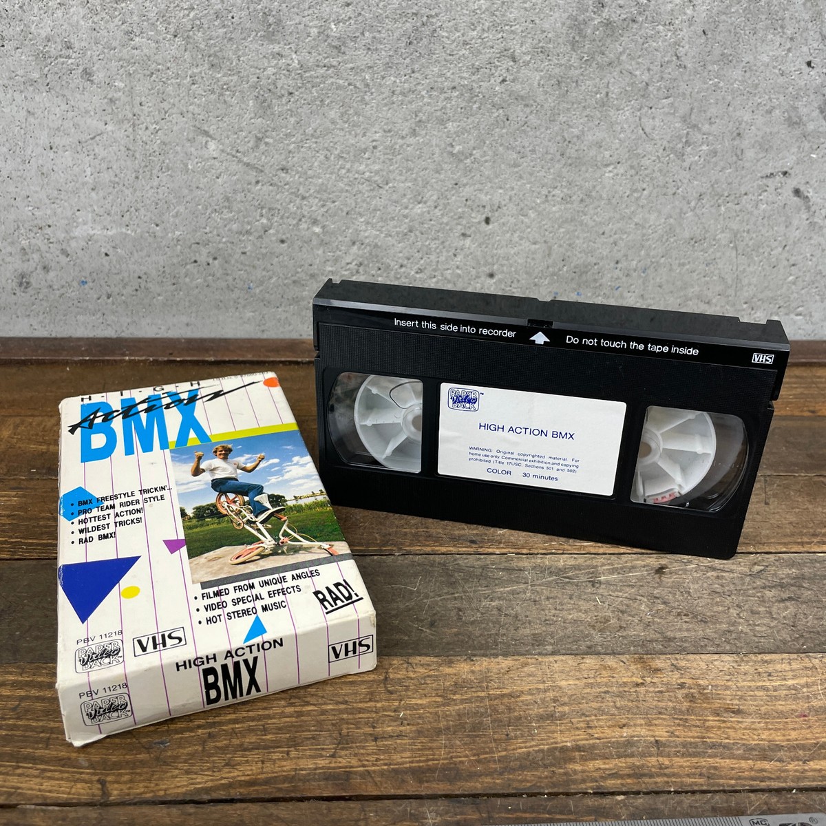 High Action BMX VHS Tape Vintage Old School BMX Freestyle Tips