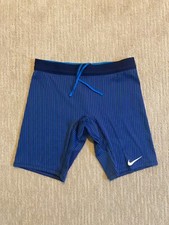 Sz XL Women - Nike Pro Elite Made in USA Half Tights Running Shorts Blue RARE
