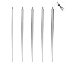 1/5Pcs 16g-20g Stainless Steel Piercing Needles Internal Thread Piercing Tool
