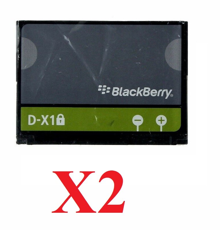 LOT OF 2 OEM BLACKBERRY (D-X1) BATTERIES FOR 8900 9500 Storm 9530