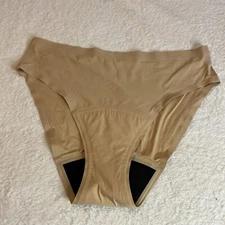 Knix Women’s Super Absorbency Leakproof Panties Size XXL Bikini Nude Period