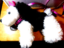 Poochie  Co. Kids Plushy Extra Soft Puppy Dance Shoulder Bag