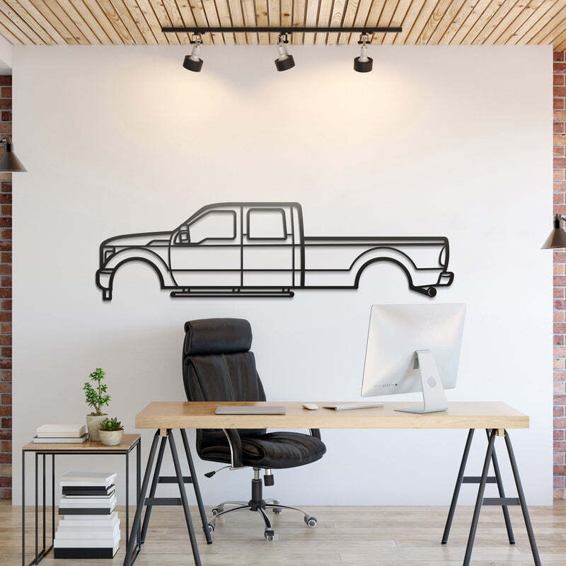 Wall Art Home Decor 3D Acrylic Metal Car Auto Poster USA Silhouette 2012 F-350