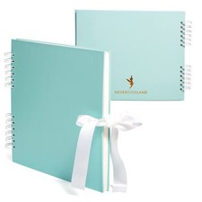 Scrapbook Album 12x10 Blue Scrap Book. Scrapbooking Supplies Memory Book We...