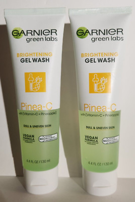 Garnier Green Labs 2 Pack Pinea-C Brightening Gel Wash Cleanser 4.4 fl oz Ea