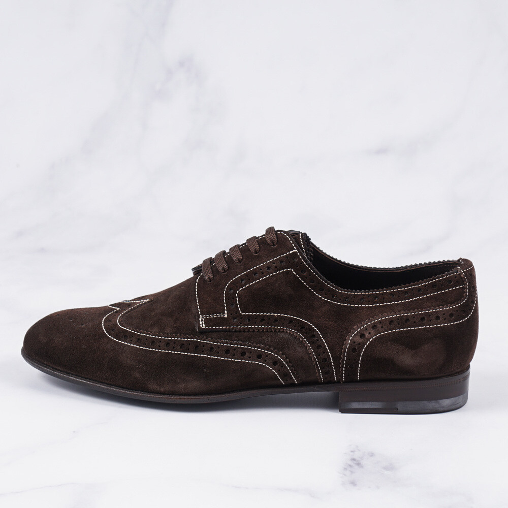 Chaussures De Ville Santoni Gabe - Taille 9D (US) - Bourgogne - Cuir - Neuf Avec Boîte
