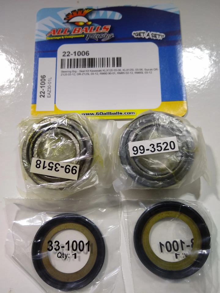 Kit de roulement de direction DR-125L 03-21-RM80 90-01-RM85 02-22-RM85L 03-16 - Photo 2/3