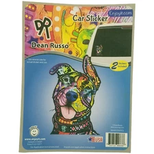 EnjoyIt Dean Russo Car Sticker 22005CS Art Licensing Friendly Colorful Dog