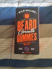 Beard Growth Gummies Supplement by Wild Willies - Grow Fuller & Thicker Beard F