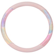 Mermaid Car Steering Wheel Cover For Women Cute Pink Rainbow Bling Mermaid Car Steering Wheel Cover For Women Cute Pink Rainbow Bling