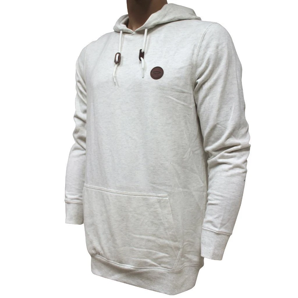 Oakley Langley Hoodie Mens Size XL White Heather Fleece Hooded Jumper Sweater