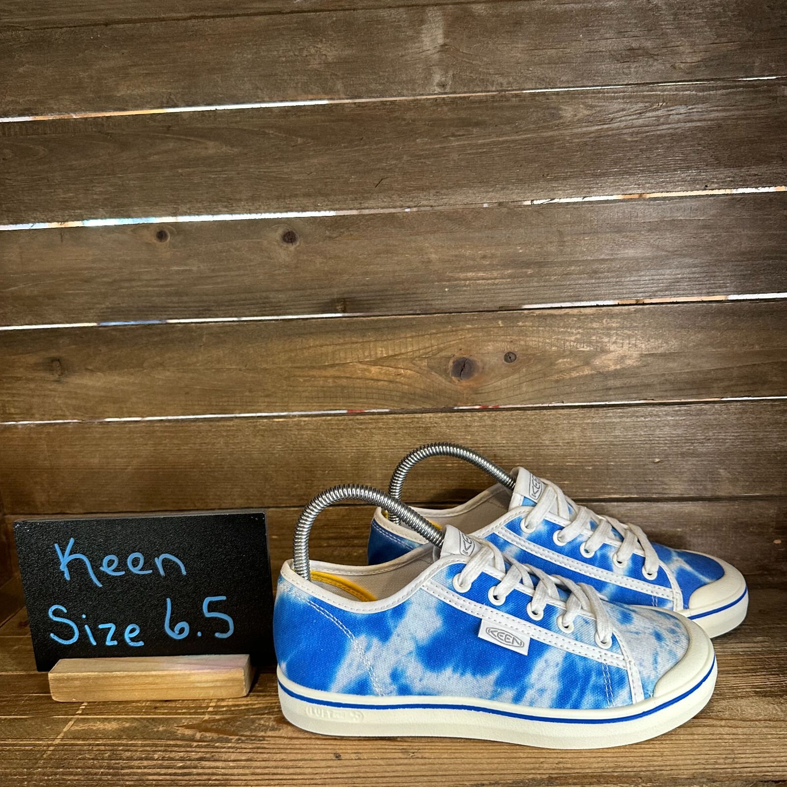 Nuove scarpe da donna Keen Elsa V blu tie dye casual comode sneakers taglia 6 5 M