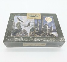 Woodland Creek Puzzle Set of 2 - 500 Pieces - Eagles Wolves - New Sealed