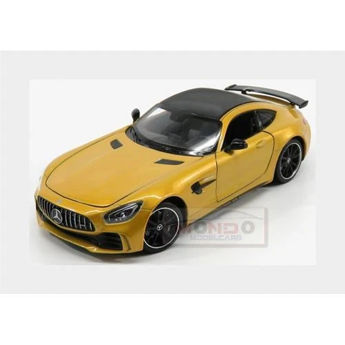1:24 WELLY Mercedes Benz Gt-R Amg V8 Biturbo 2017 Yellow WE24081Y - Immagine 2 di 2