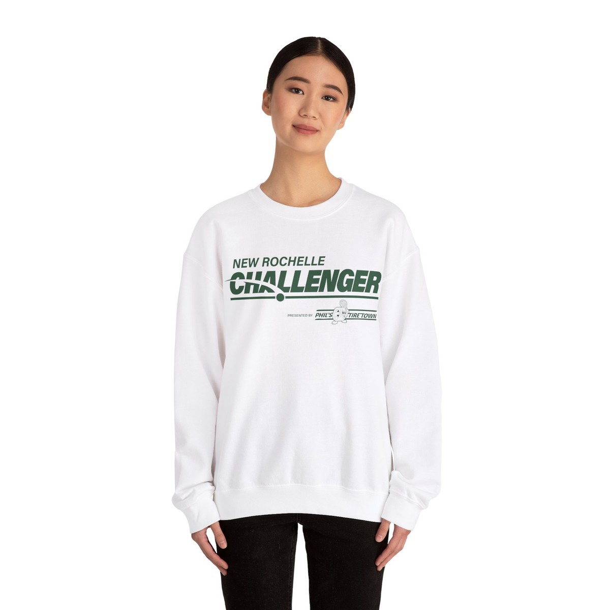 希少 L サイズ CHALLENGER LOGO CREWNECK 片V クルーネック スウェット 