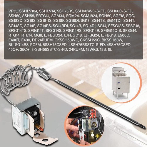 Interruptor de límite alto PP10084 para termostato de seguridad para freidoras de gas Pitco 35C+ 45C+ 65C+ - Imagen 5 de 10