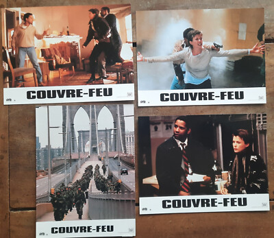 4 Originalbilder Hüllen Fire Denzel Washington Bruce Willis Edward Zwick 1998