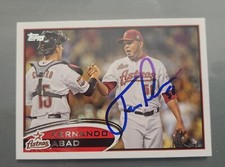 Fernando Abad Autograph Signed 2012 Topps Houston Astros